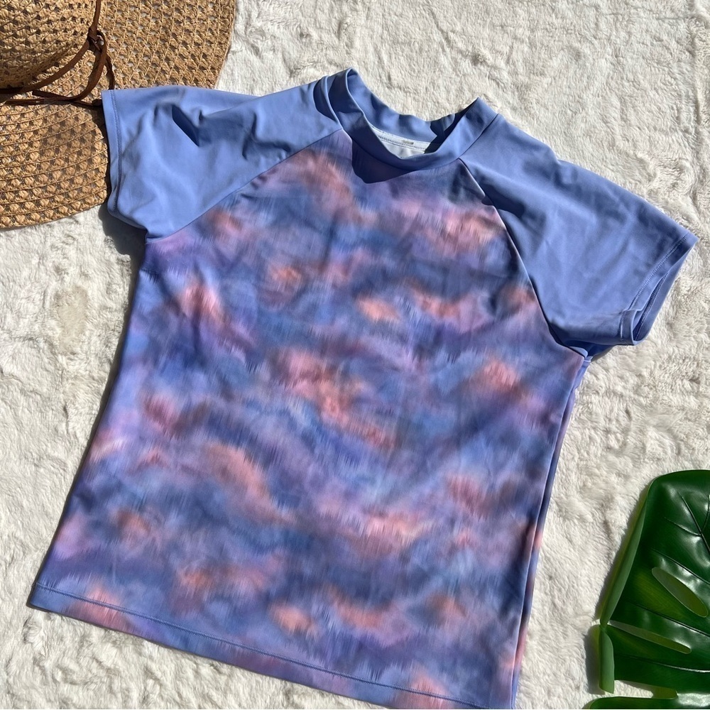 Athleta Girl Purple Short Sleeve Rashgaurd